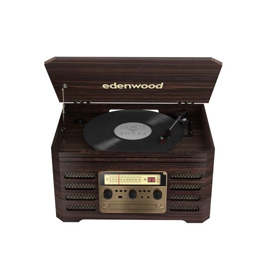 Microcadena EDENWOOD Vintage 20W Bluetooth Reproductor CD y MP3 Radio FM