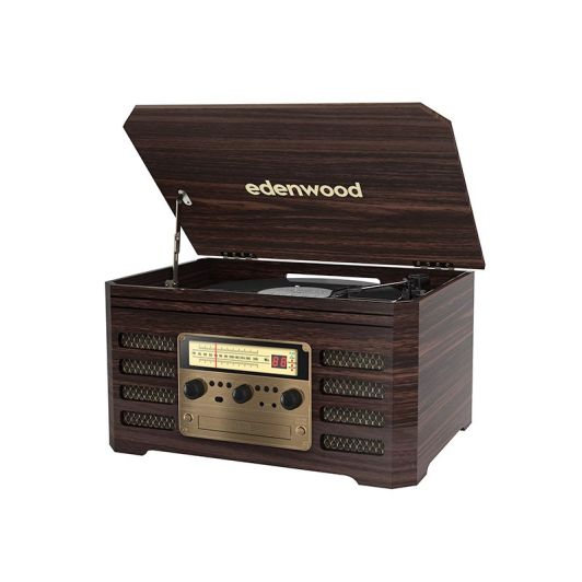 Microcadena EDENWOOD Vintage 20W Bluetooth Reproductor CD y MP3 Radio FM