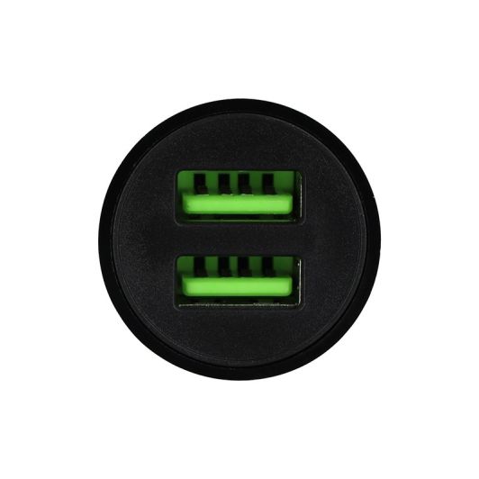 Cargador Encendedor HIGH ONE 12W 2 Puertos USB A Negro