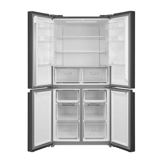 Frigorífico 4 puertas 474L, No-Frost, Clase E, color negro, VALBERG 4D 474 E B625C