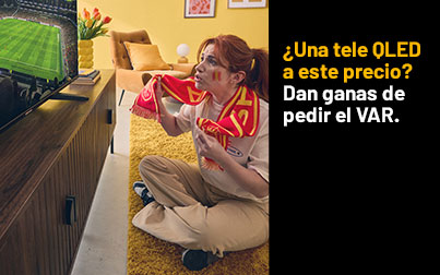 Una tele QLED a este precio? Dan ganas de pedir el VAR