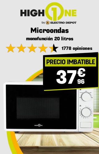 Microondas HIGH ONE a precio imbatible