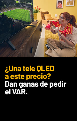 Una tele QLED a este precio? Dan ganas de pedir el VAR.