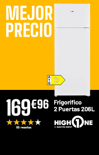 Mejor Precio - Frigorifico 2 Puertas 206L - 169€96
