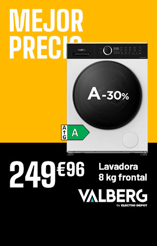 Precio Imbatible - Lavadora 8Kg Frontal - 249€96
