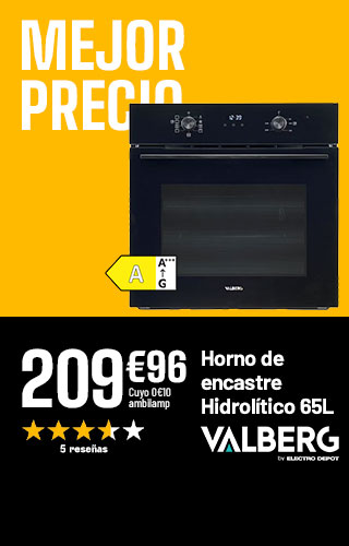 Mejor Precio - Horno de encastre Hidrolitico 65L - Valberg - 209€96