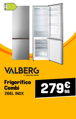 Frigorífico Combi 268L VALBERG 279€96