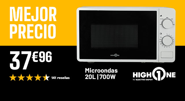 Mejor Precio - Microondas 20L 700w - Highone - 37€96