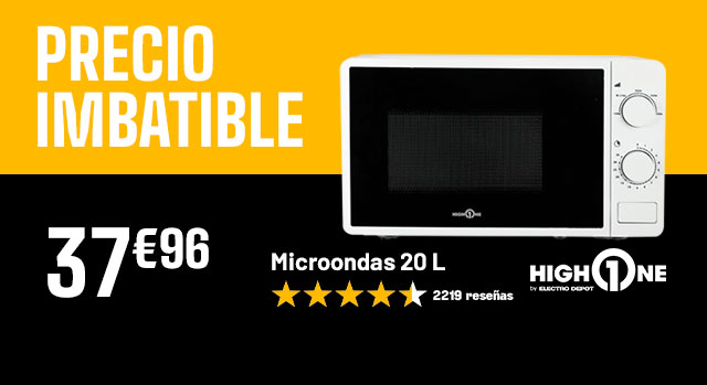 Precio imbatible - Microondas 20 L HighOne - 36€96