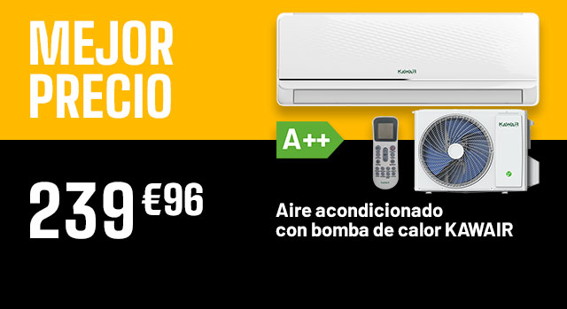 Mejor precio - Aire acondicionado con bomba de calor - 239€96
