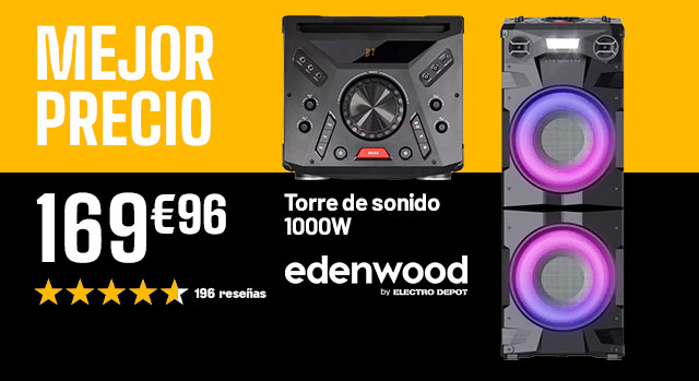 Mejor Precio - Torre de sonido 1000W - 169€96