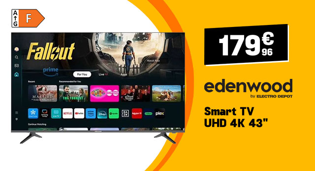 TV EDENWOOD ED43A07UHD-RE 179,96€