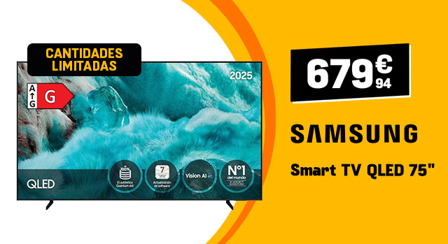 Samsung, Smart TV QLED 75'', 679€94