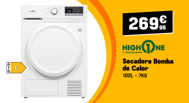  SECADORA BOMBA DE CALOR 7KG Clase E 269,96 €