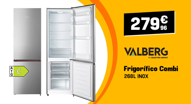 Frigorífico Combi 268L VALBERG 279€96